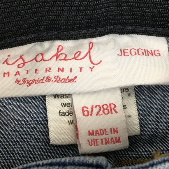 Isabel Maternity Light and Medium Wash Jeans Bundle of 2 Size 6/28 Regular - Picture 13 of 13